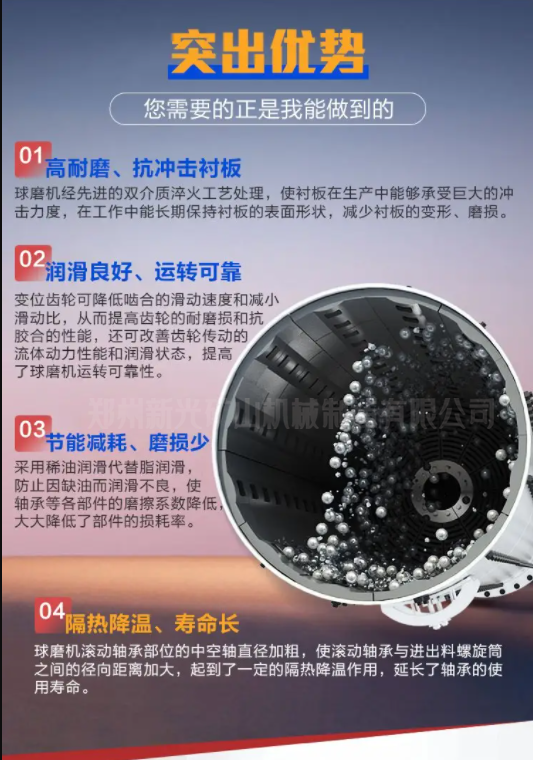 球磨機(jī)優(yōu)勢 礦石球磨機(jī)